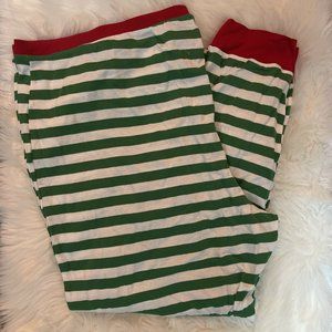 Womens 4X Pajama Pants Wondershop Holiday Christmas Green White Striped New